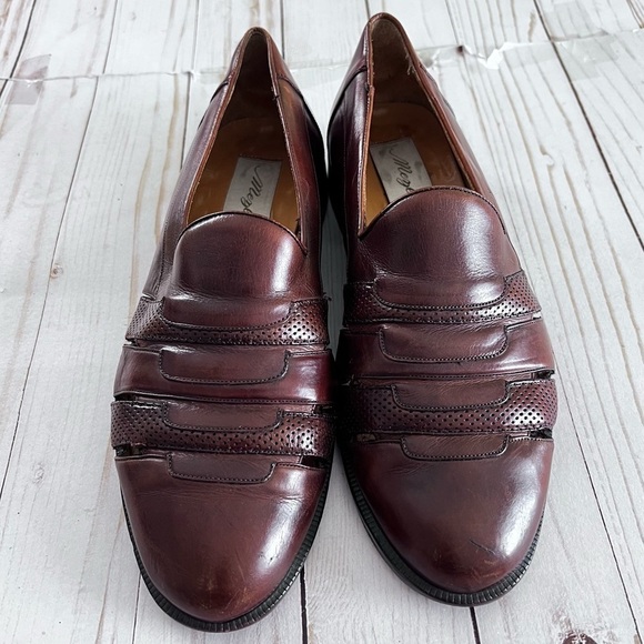 Rare Mezlan Men’s Shoe in Brown Leather size 8 - Picture 4 of 14